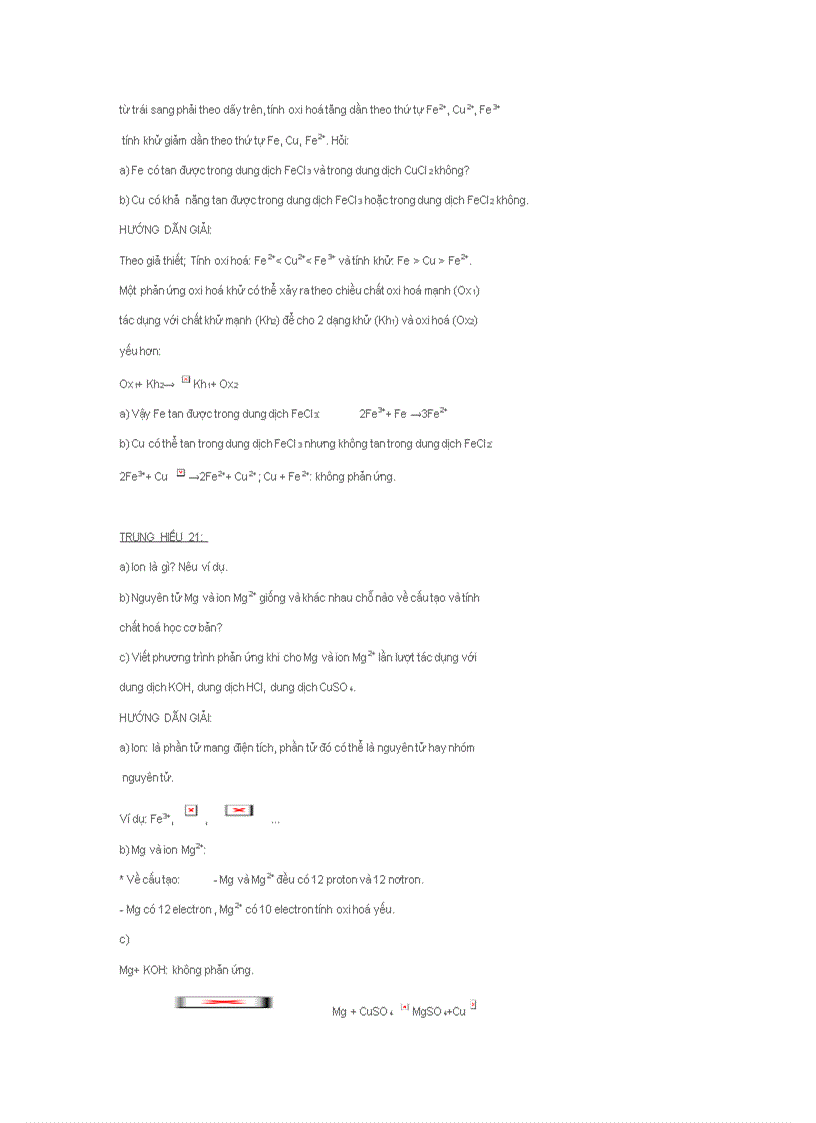 image for page Phản ứng OXH khử