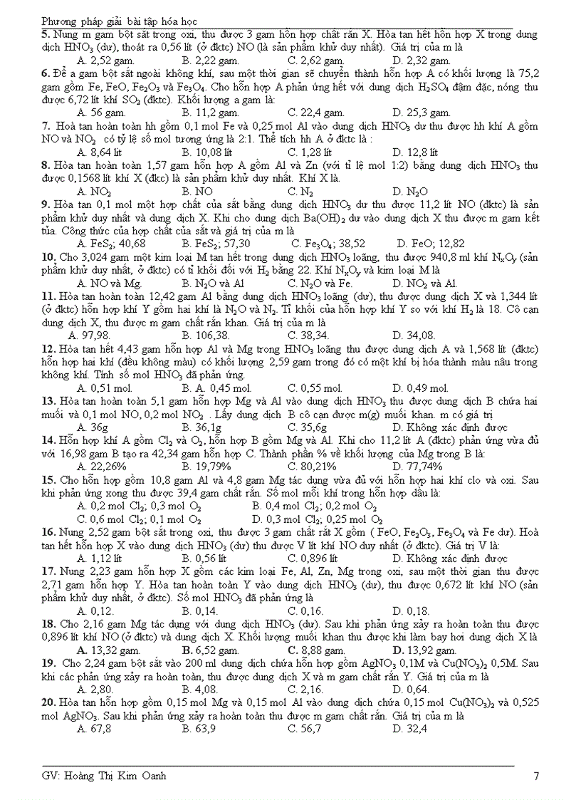 image for page Phương pháp giải bài tập