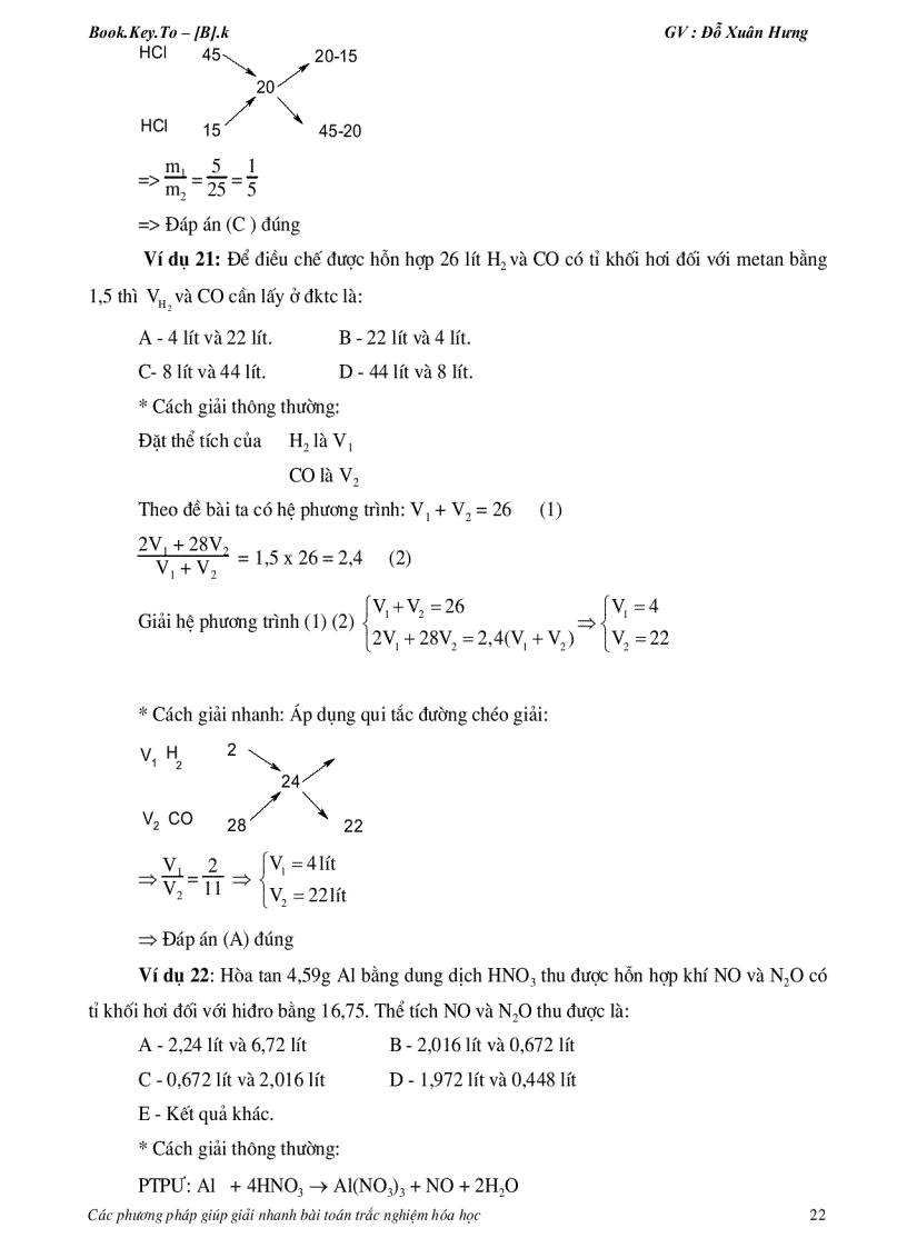 image for page Phương ph&#225;p giải nhanh BT trắc nghiệm