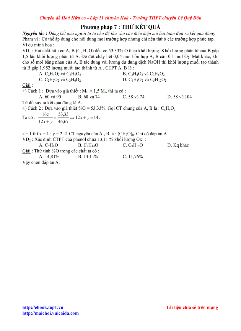 image for page Phuong phap giai nhanh trac nghiem hoa hoc huu co 11 suu tam