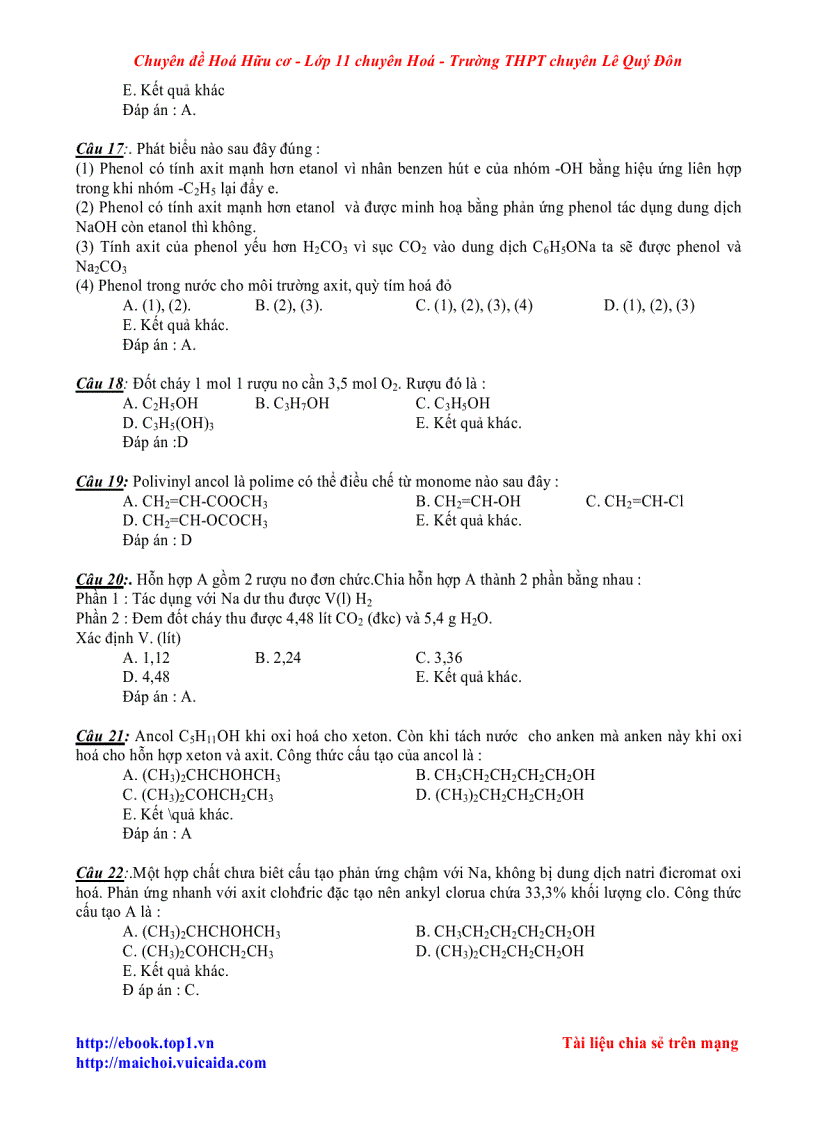 image for page Phuong phap giai nhanh trac nghiem hoa hoc huu co 11 suu tam