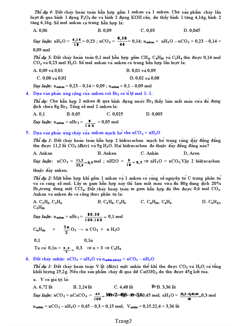 image for page Phương pháp giải nhanh trắc nghiệm Hydrocacbon