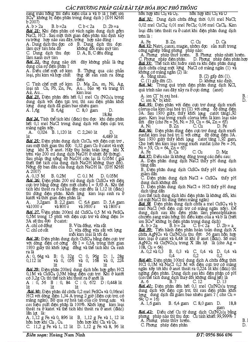 image for page Phuong phap giai bai tap dien phan 1