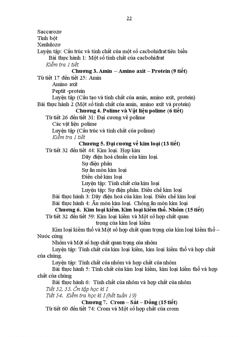 image for page Ppct hướng dẫn thực hiện môn hóa học thpt năm học 2009 2010