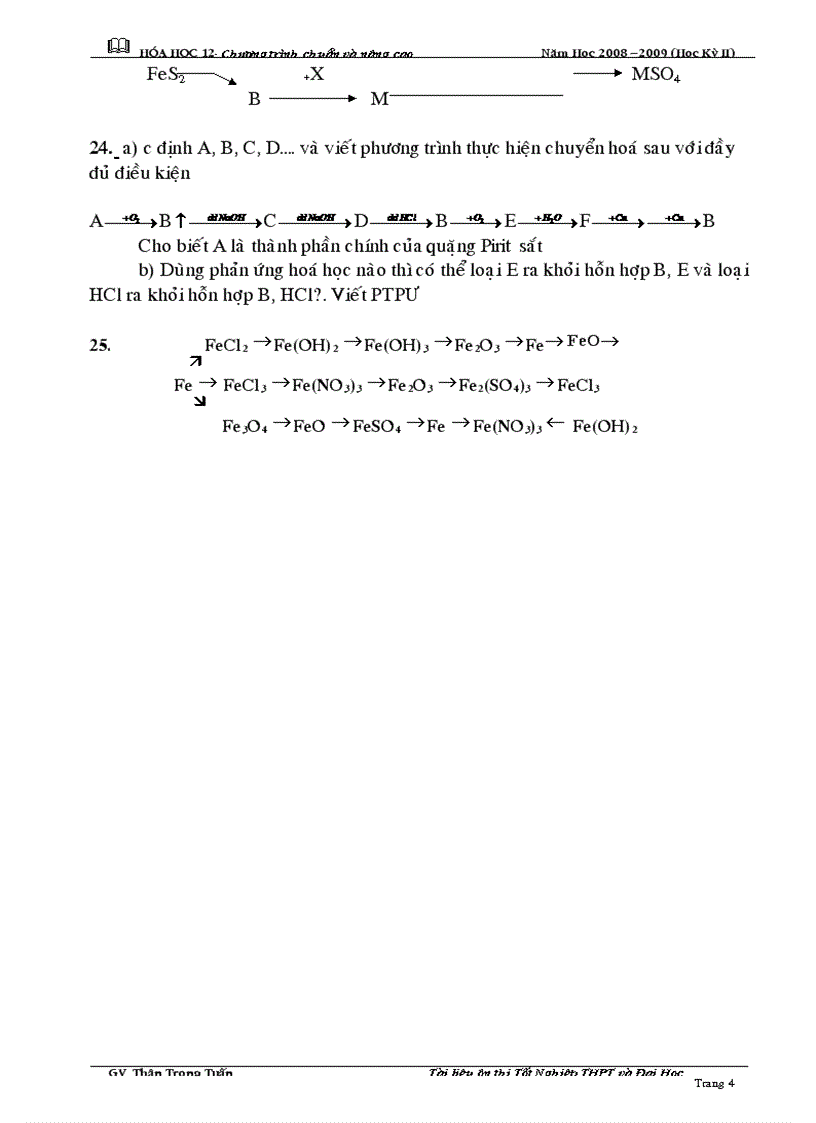 image for page Sơ đồ phản ứng vô cơ 12