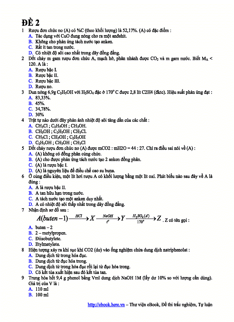 image for page St 14 đề ôn thi đh môn hóa 4