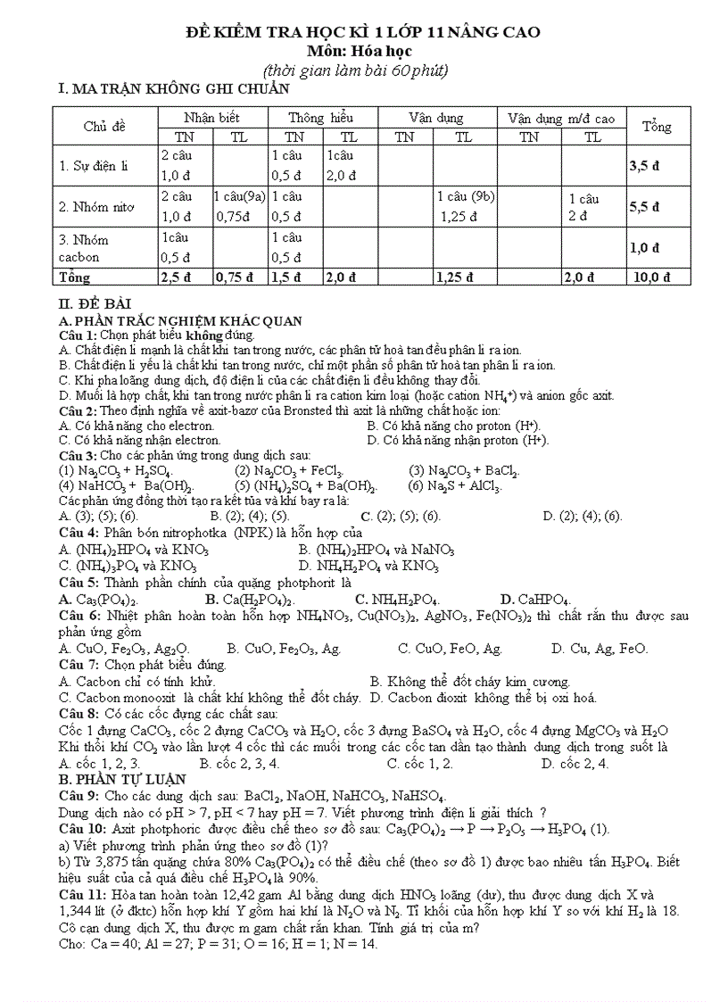 image for page Tài liệu Ma trận đề các tỉnh miền Trung