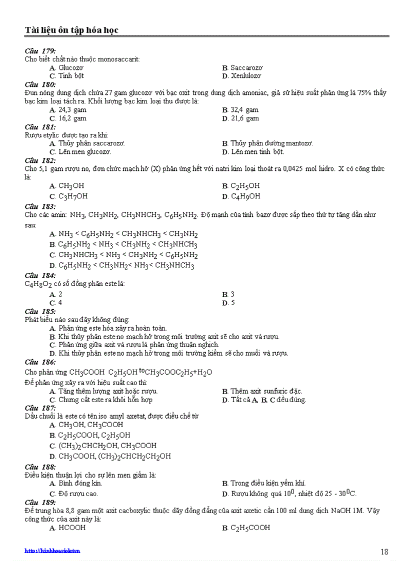 image for page Tài liệu ôn tập hóa học