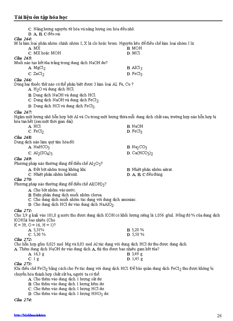 image for page Tài liệu ôn tập hóa học