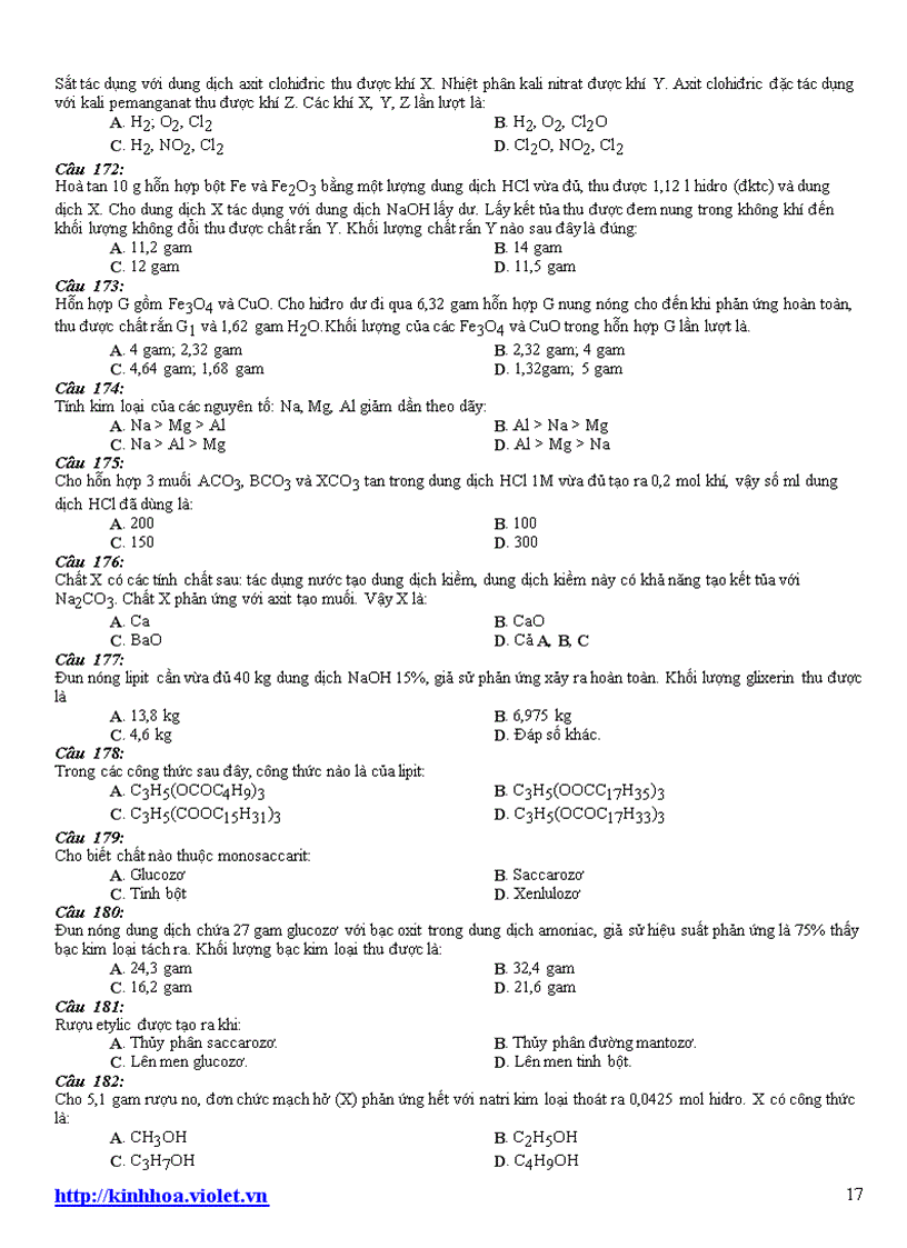 image for page Tài liệu ôn thi ĐH môn hóa