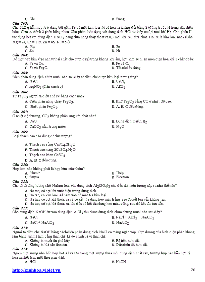 image for page Tài liệu ôn thi ĐH môn hóa