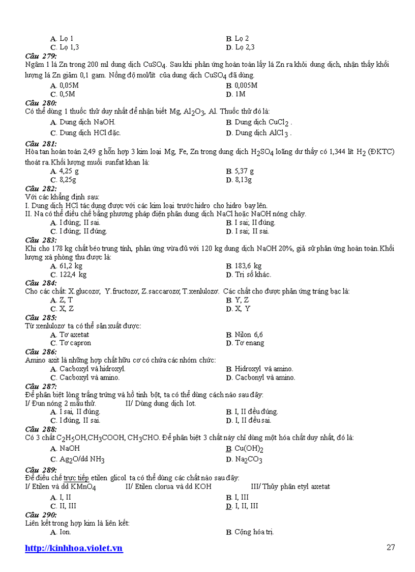 image for page Tài liệu ôn thi ĐH môn hóa