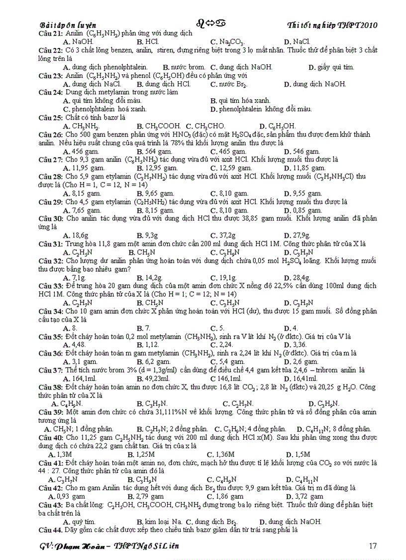 image for page Tài Liệu ôn thi TN hay