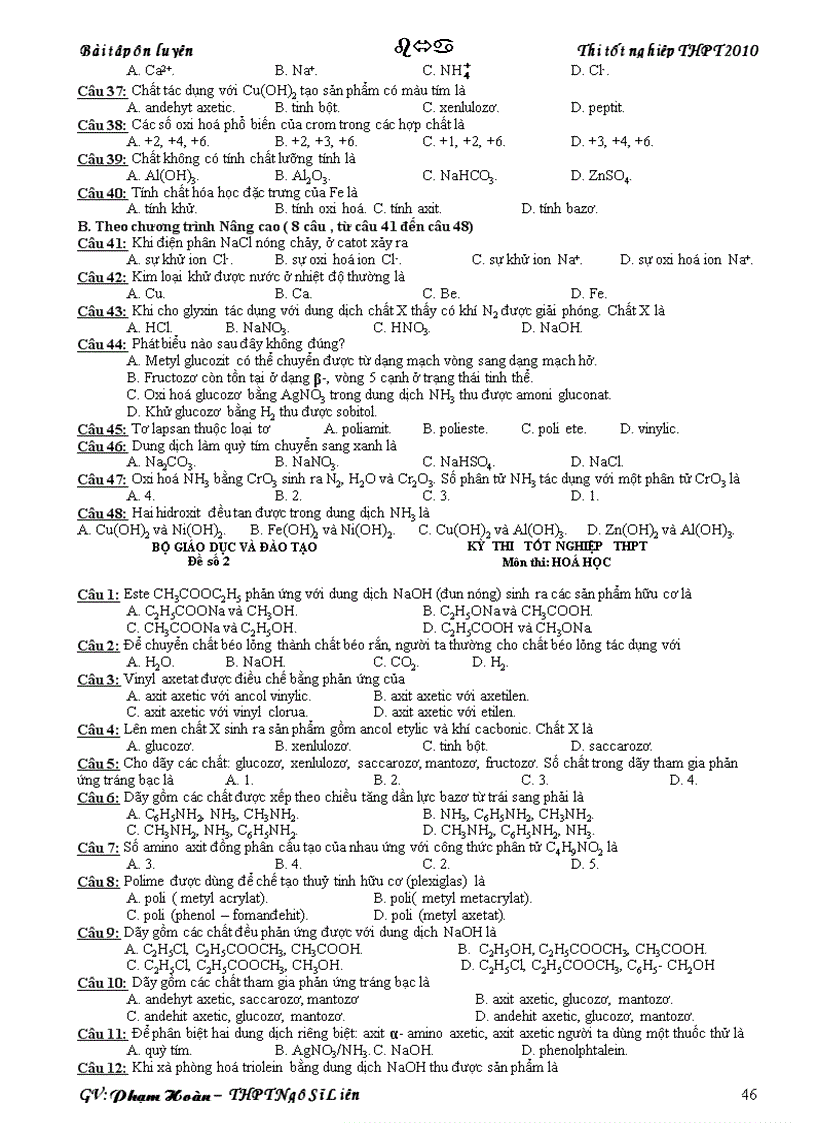 image for page Tài liệu ôn thi TN ĐH