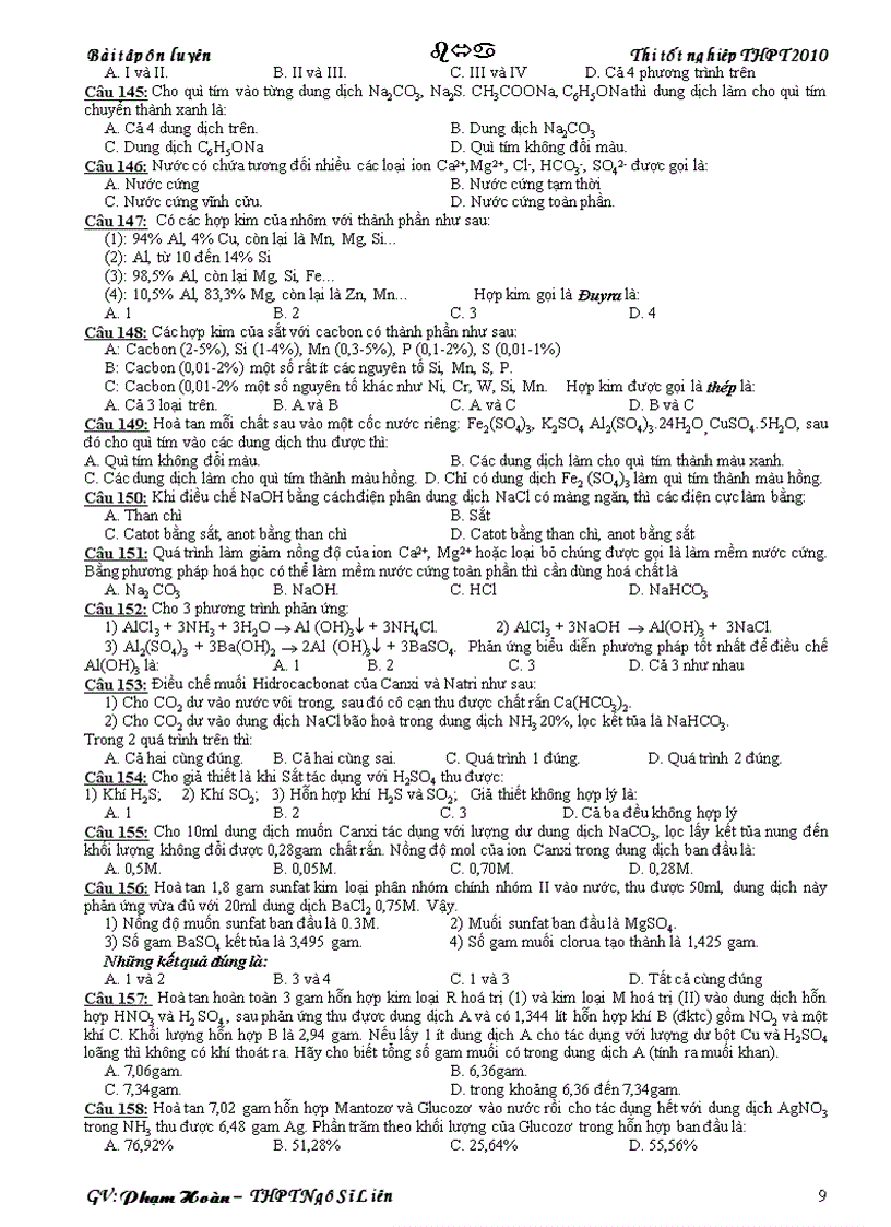 image for page Tài liệu ôn thi TN rất hay 1