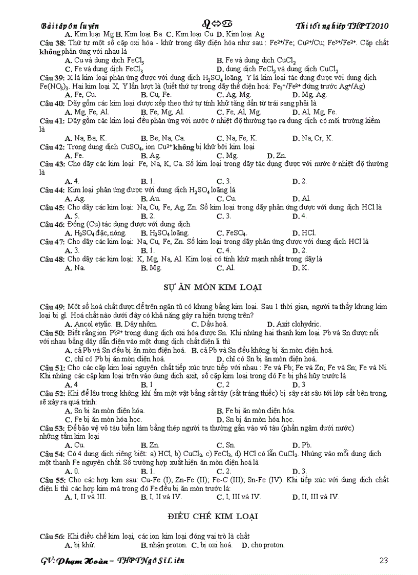 image for page Tài liệu ôn thi TN rất hay 1