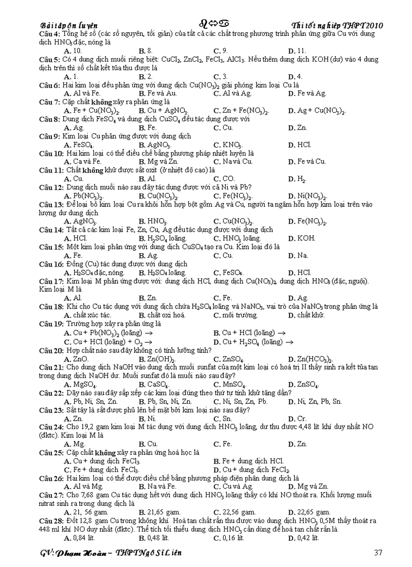 image for page Tài liệu ôn thi TN rất hay 1
