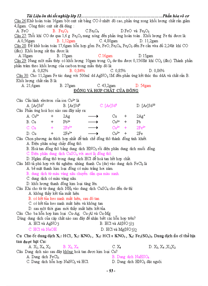 image for page Tài liệu ôn thi tốt nghiệp lớp 12