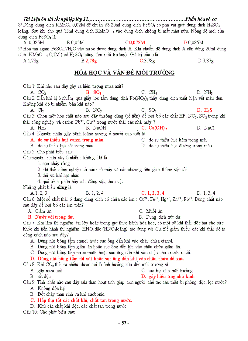 image for page Tài liệu ôn thi tốt nghiệp lớp 12