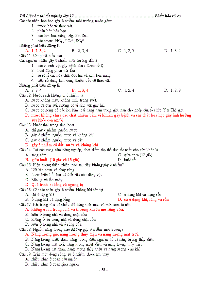 image for page Tài liệu ôn thi tốt nghiệp lớp 12