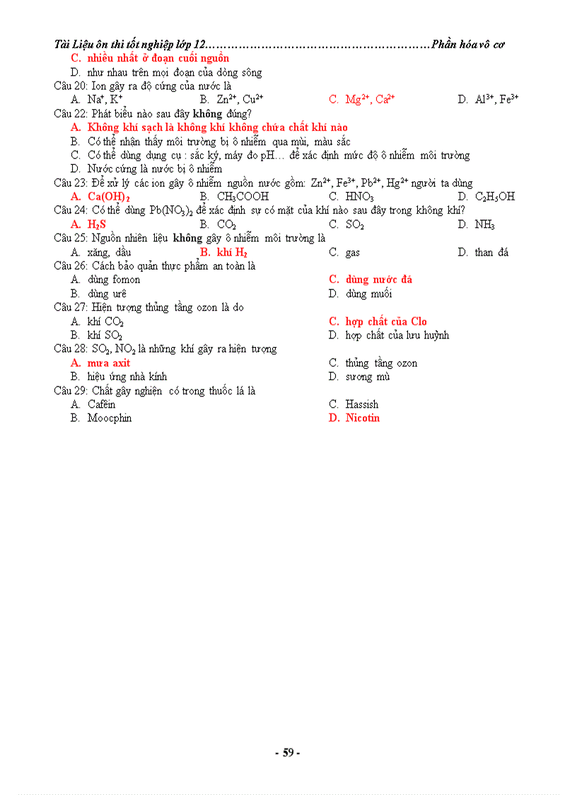 image for page Tài liệu ôn thi tốt nghiệp lớp 12