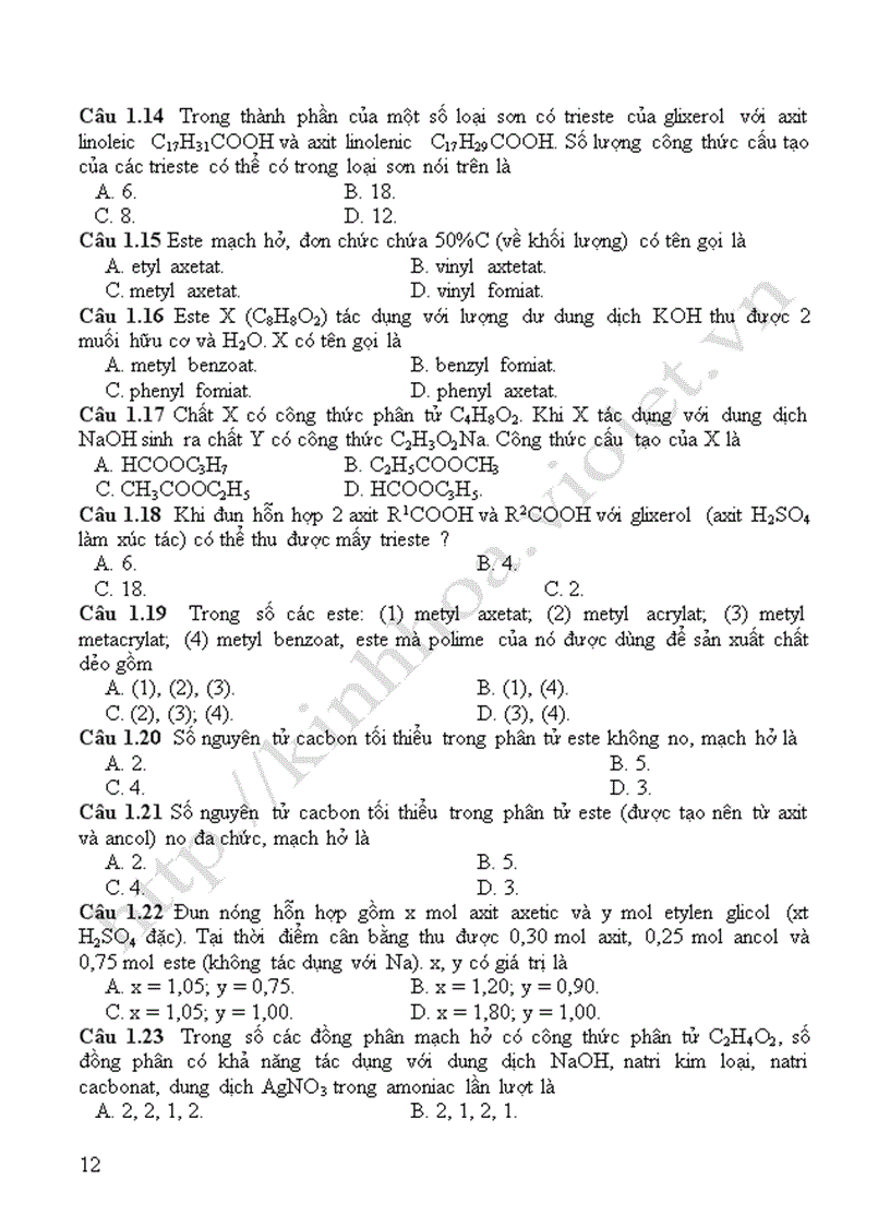 image for page Tài liệu ôn thi tốt nghiệp và ĐH