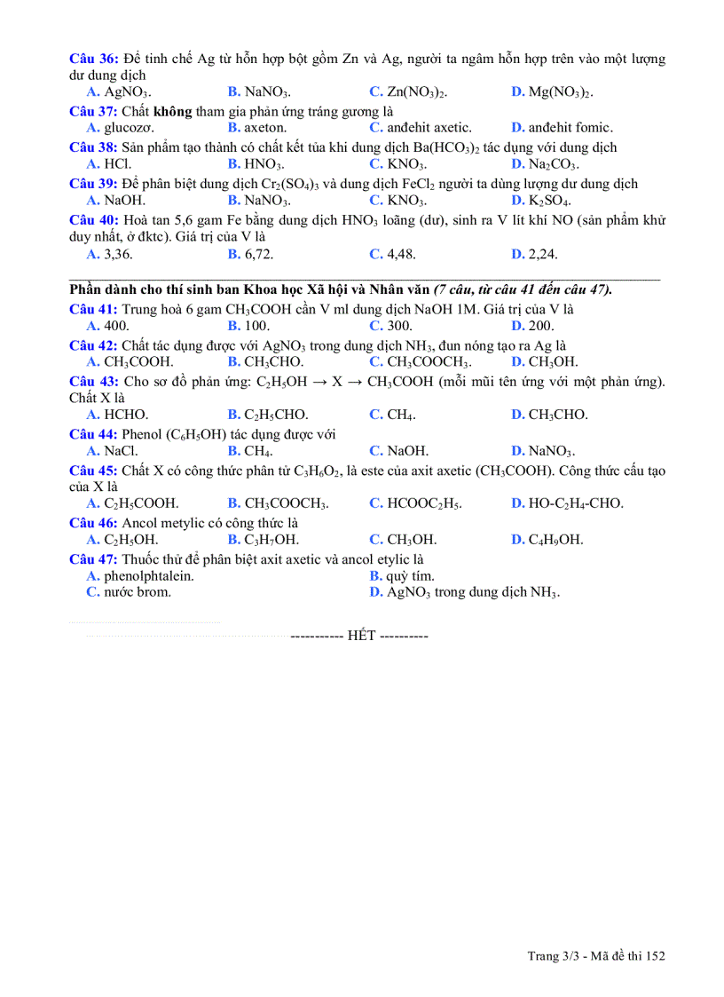 image for page Tham khảo TN Hóa 152