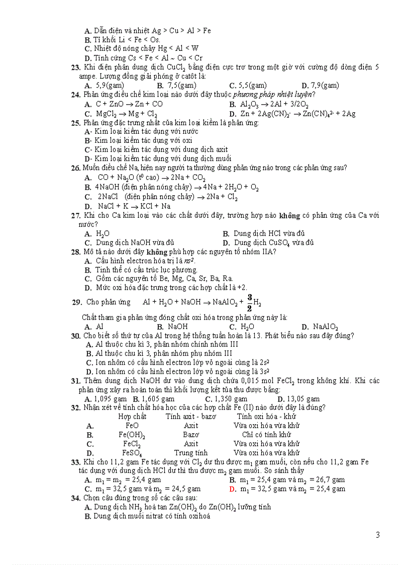 image for page Thi thử ĐH Hóa Học 04