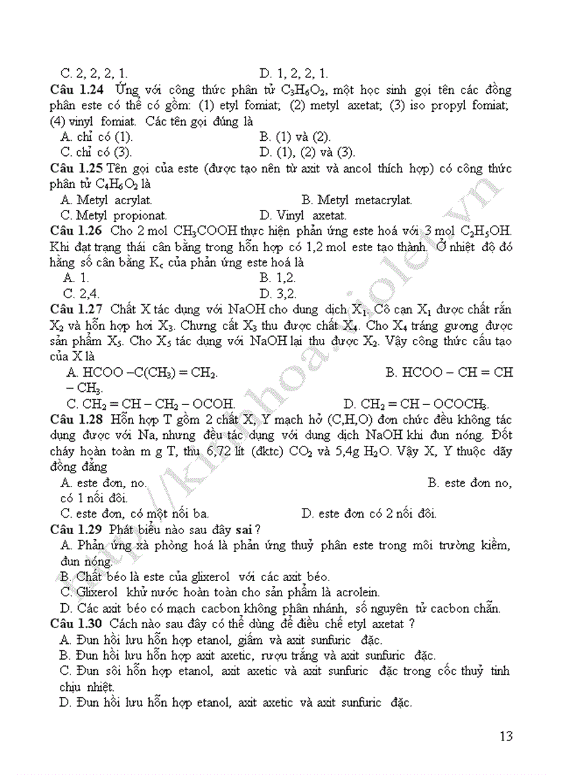 image for page TL ôn thi TN ĐH hoá theo từng chủ đề Hay