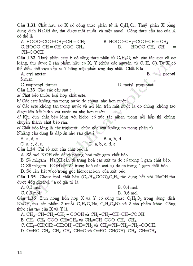 image for page TL ôn thi TN ĐH hoá theo từng chủ đề Hay