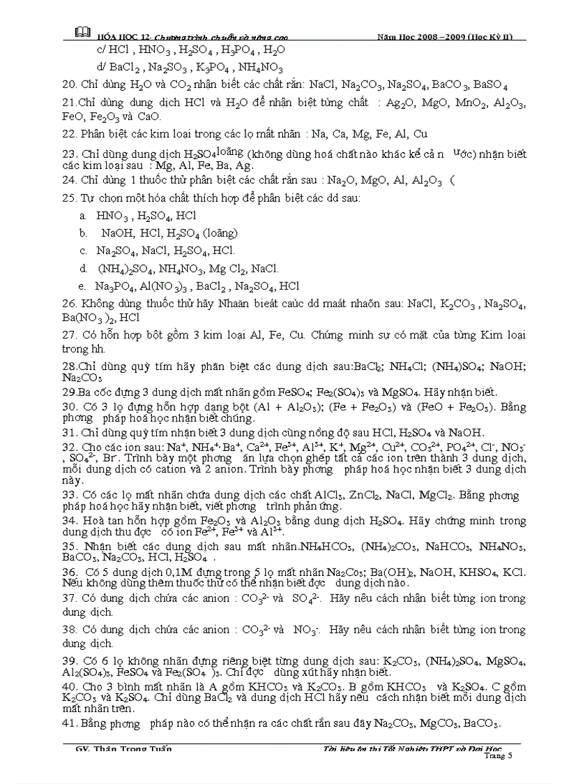 image for page Tn nhận biết và chuẩn độ dung dịch