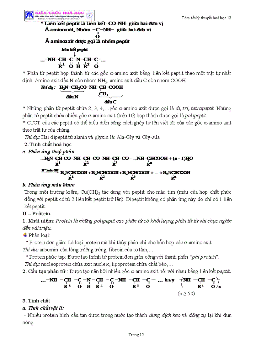 image for page Tóm tắt lý thuyết Hóa học lớp 12
