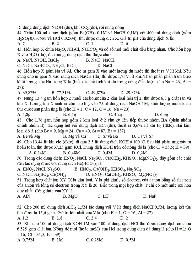 image for page Tổng hợp bộ đề thi hóa học 12