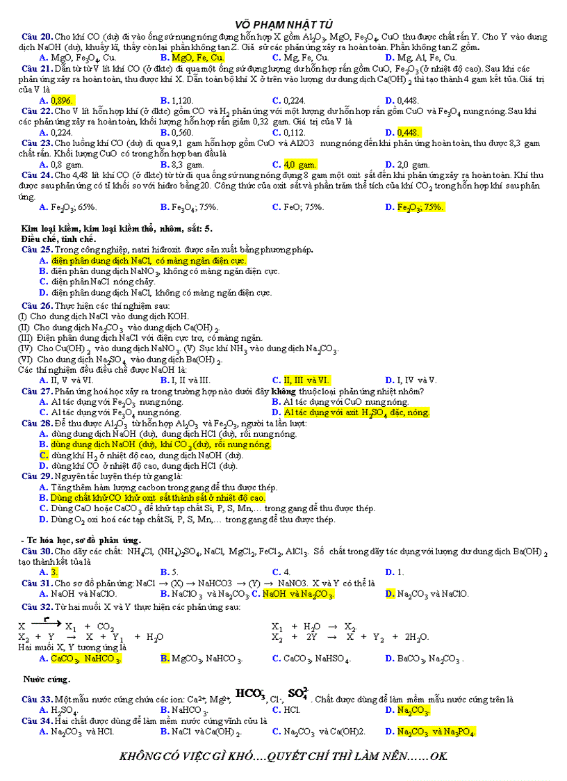 image for page Tổng hợp các dạng toán trong đề thi ĐH 2006 2009