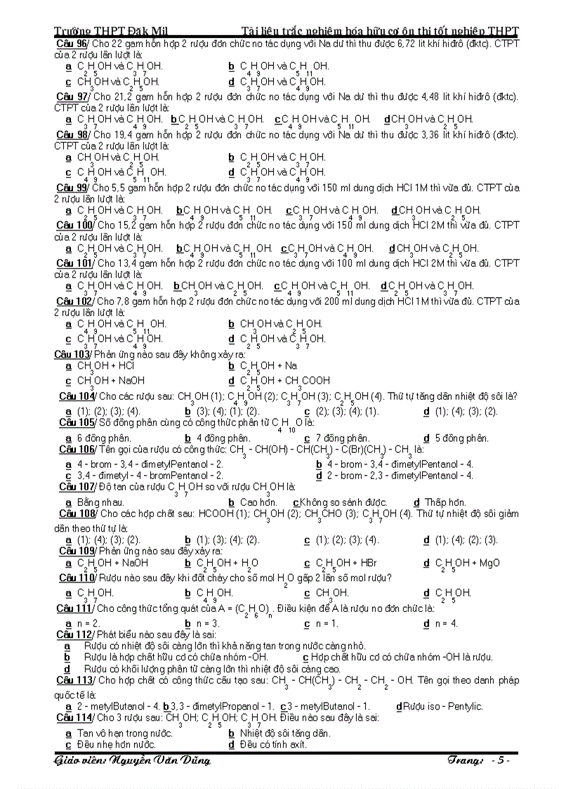 image for page Tổng hợp hóa hữu cơ toàn chương trình đm