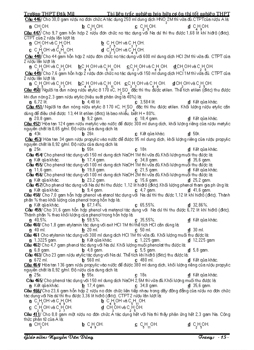 image for page Tổng hợp hóa hữu cơ toàn chương trình đm