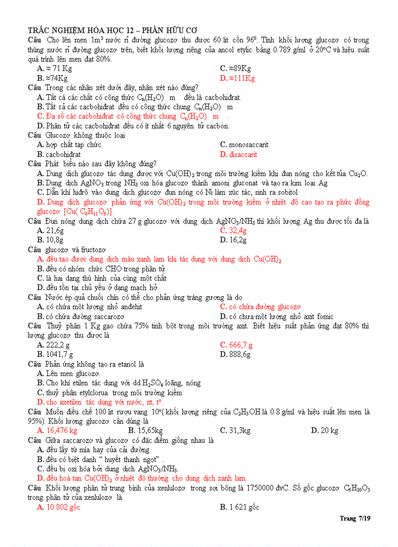 image for page Trac nghiem 12 on thi tnthpt cuc hay