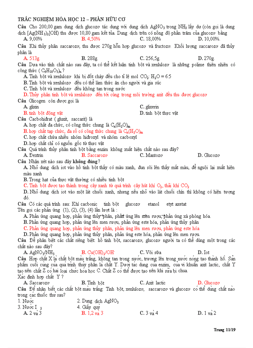 image for page Trac nghiem 12 on thi tnthpt cuc hay