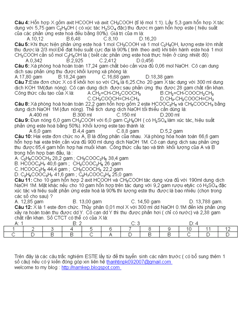 image for page Trac nghiem ESTE phan dang dap an