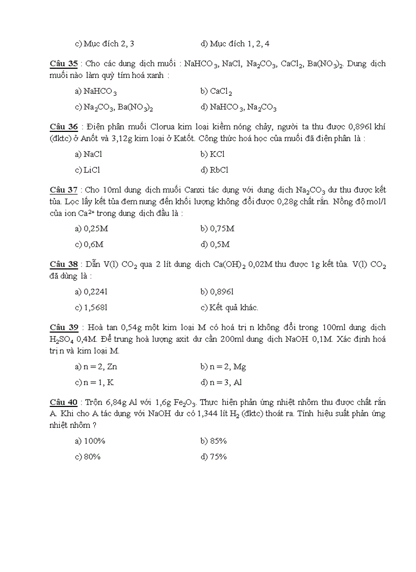 image for page Trắc nghiệm Hóa 12 HK II