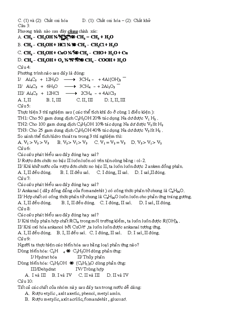 image for page Trac nghiem hoa 12 huu co