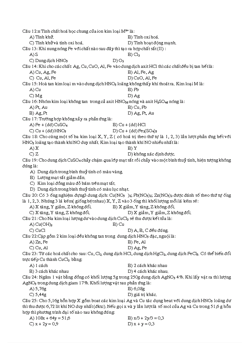 image for page Trac nghiem hoa 12 vo co