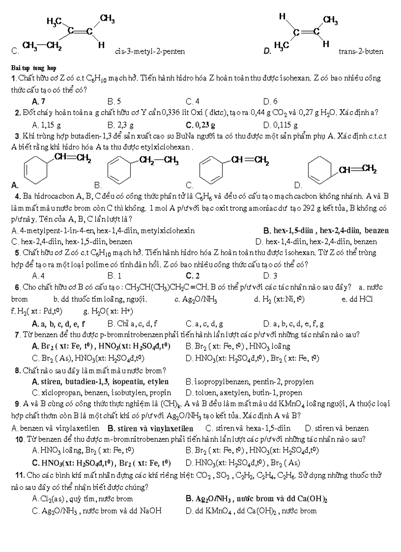 image for page Trắc nghiệm hóa học 11 có đáp án