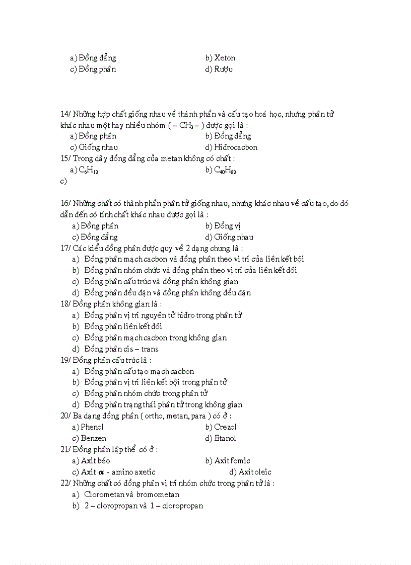 image for page Trắc nghiệm hoá học