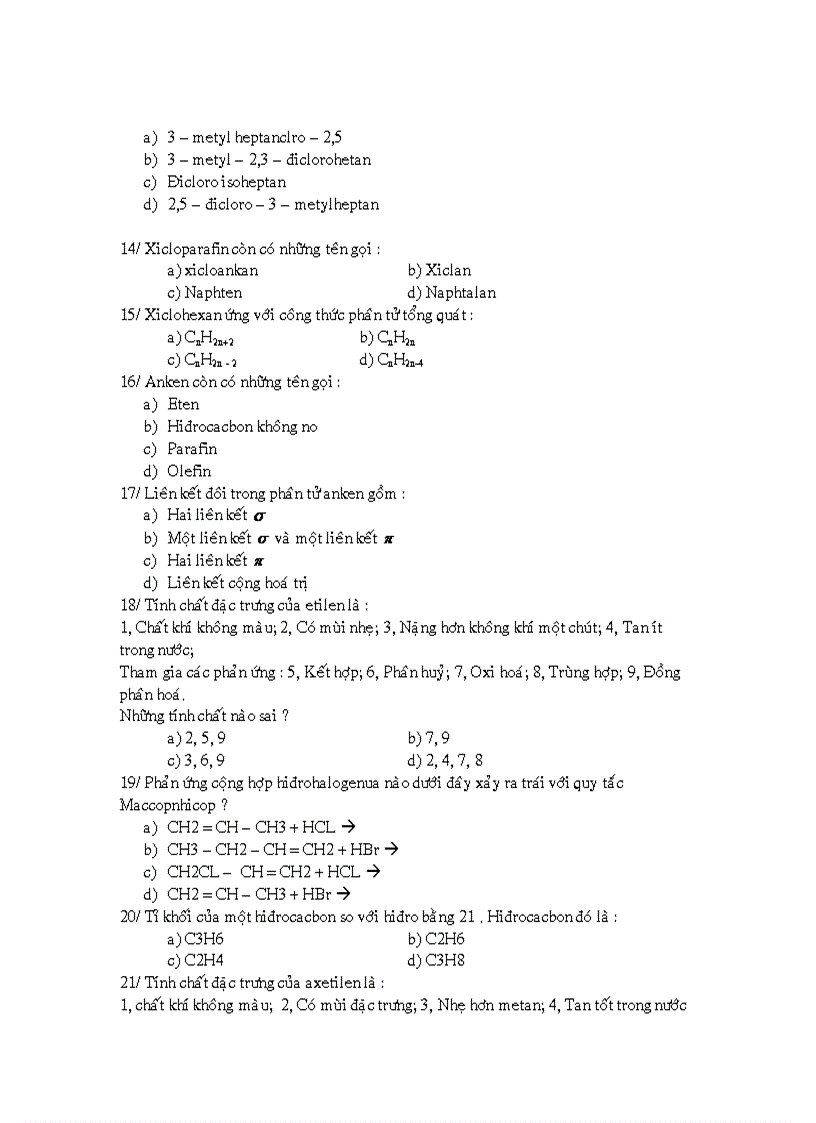 image for page Trắc nghiệm hoá học