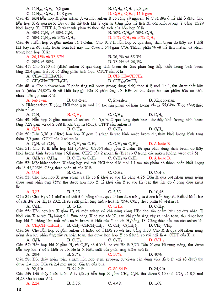 image for page Trắc Nghiệm Hóa Hữu Cơ 11