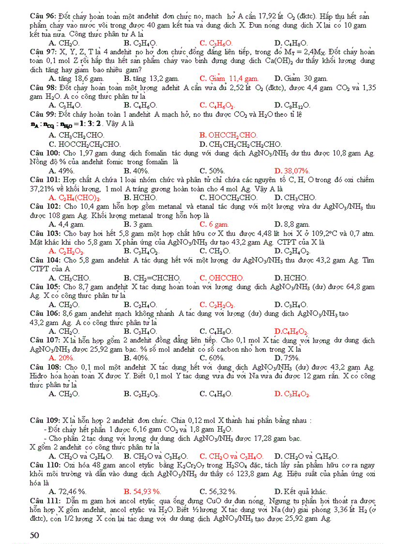 image for page Trắc Nghiệm Hóa Hữu Cơ 11