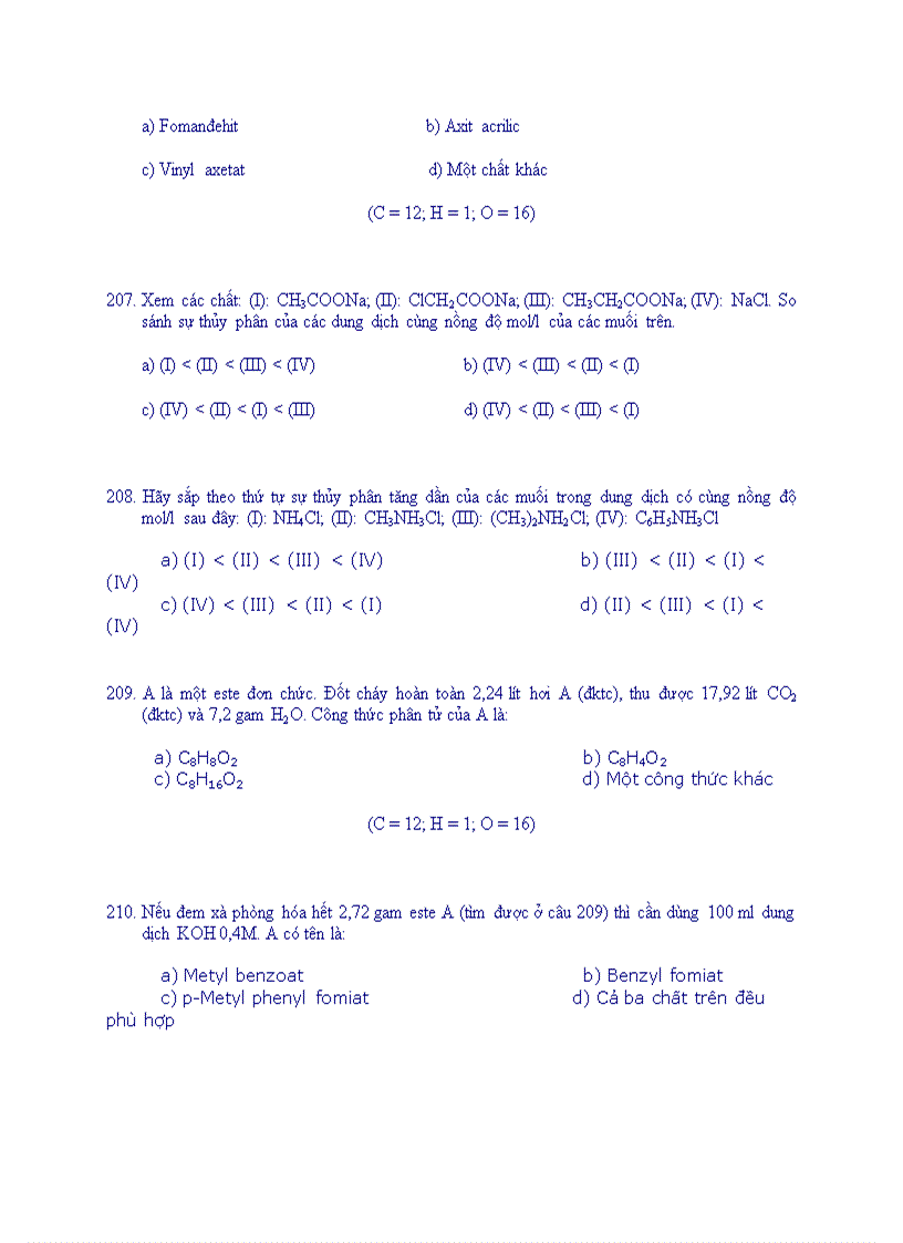 image for page Trac nghiem hoa huu co 2