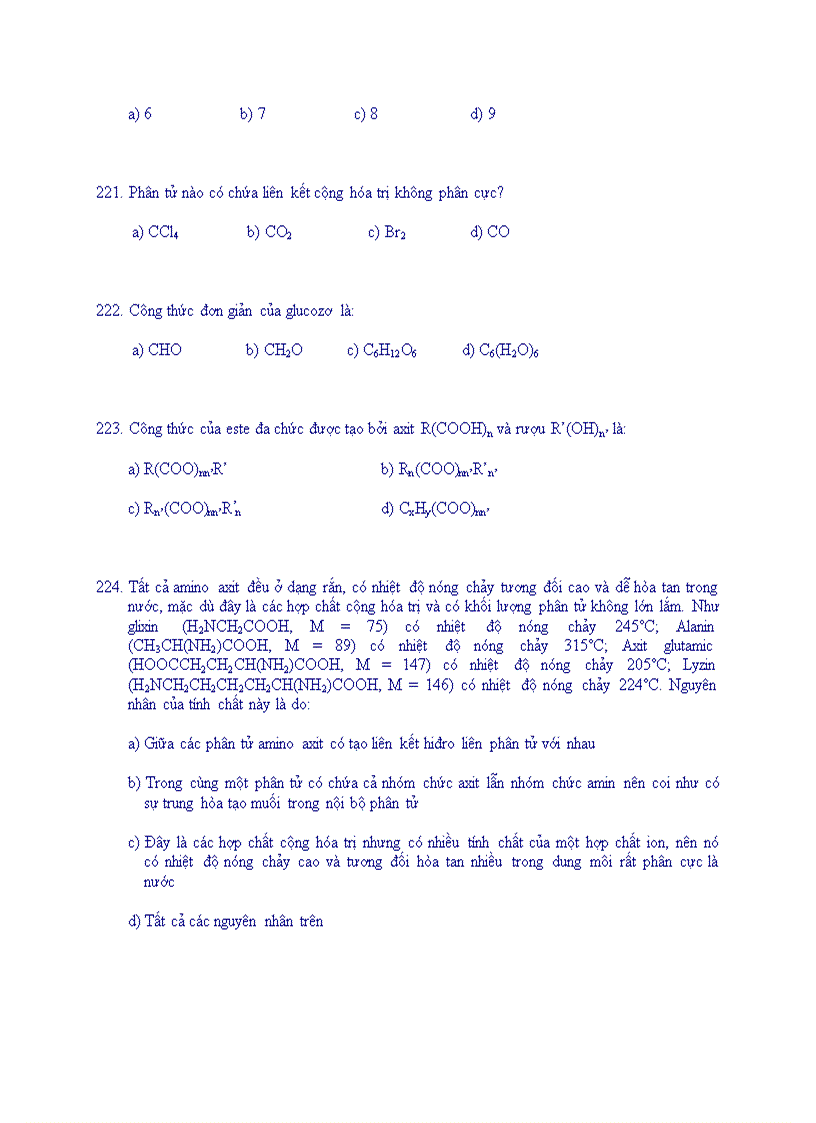 image for page Trac nghiem hoa huu co 2