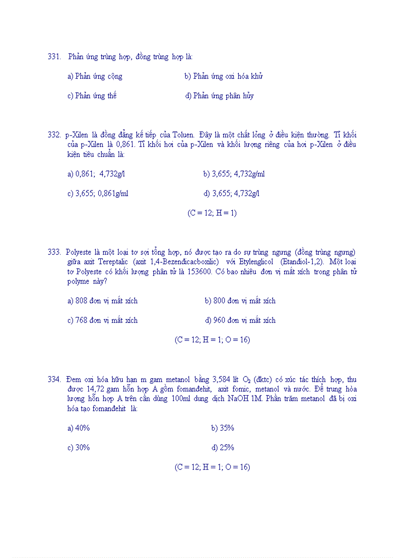 image for page Trac nghiem hoa huu co 2